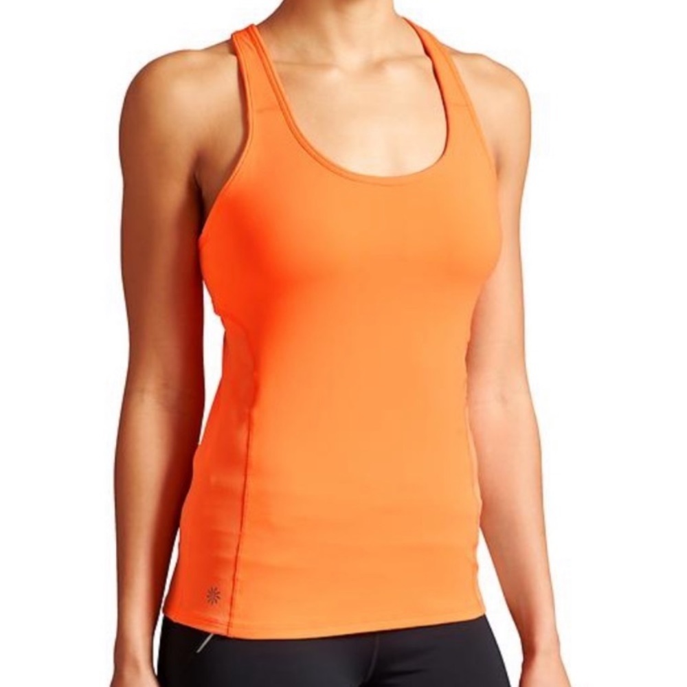 Athleta Swift Cosmic Orange Crisscross Tank Top Size XS